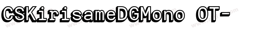 CSKirisameDGMono OT字体转换